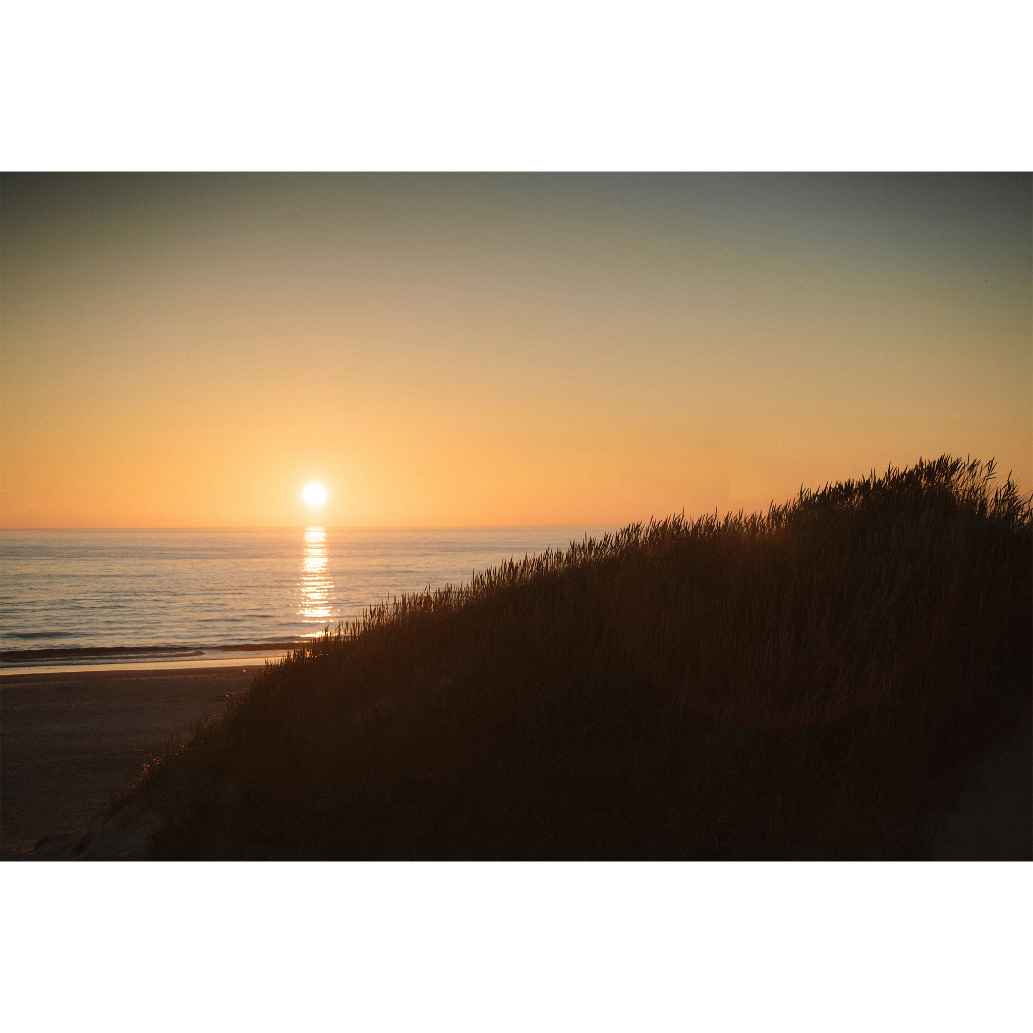 Sonnenuntergang von den Dünen